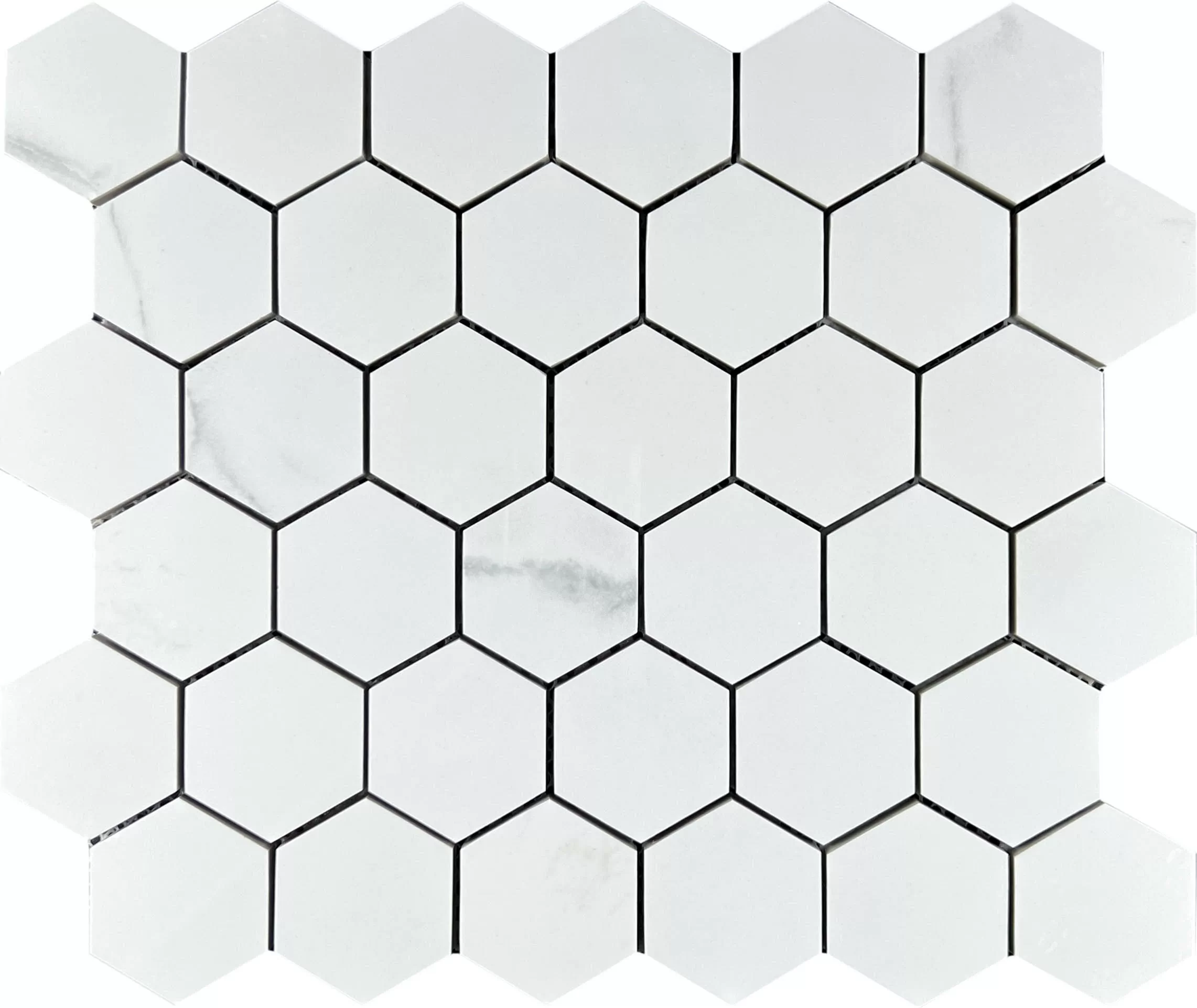 Мозаика Mosaic Calacata Lite 48 Hexagone 30.9x32.2