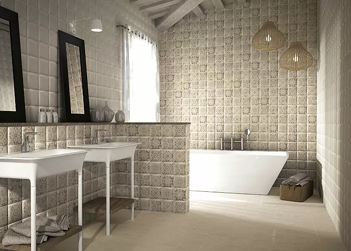 Плитка PT02286 Bombato Blanco 15x15
