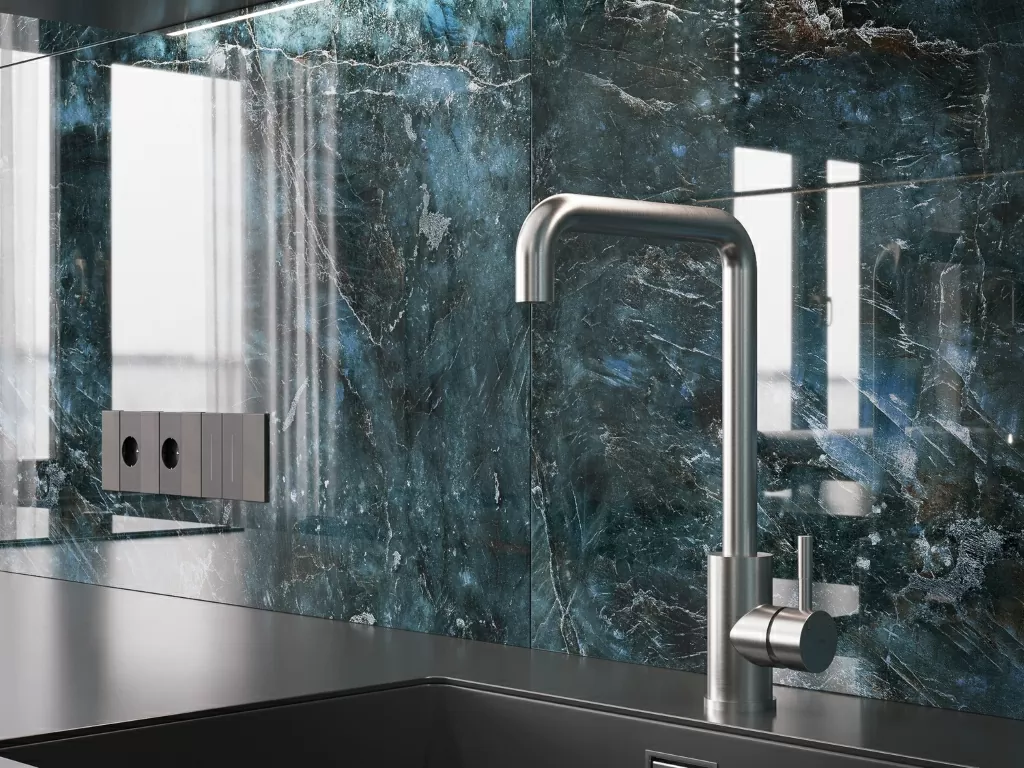 Керамогранит 17438 Inverno полированный HG синий ректификат 60x120