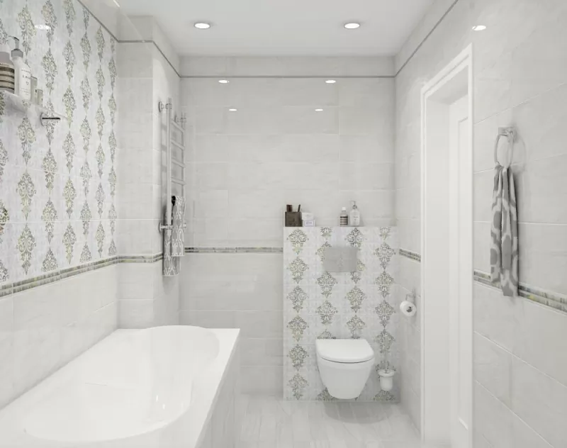 Керамогранит Frame белый 40х40