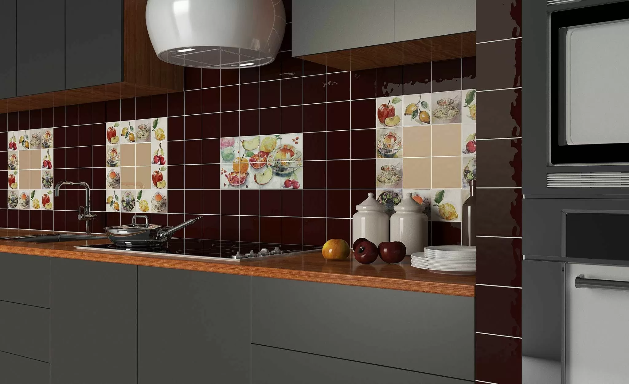 Плитка ABS0305 Gris Milano Brillo 10х10