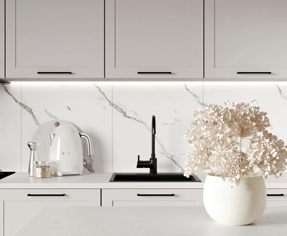 Керамогранит Calacatta Sharp Silver Белый Полированный 60х60