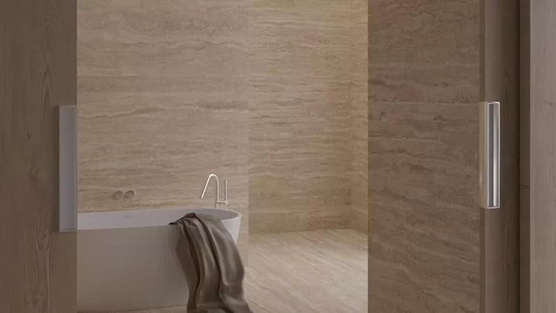 Керамогранит P10897.6 Travertino Roma Mat Bianco Rec 60x120