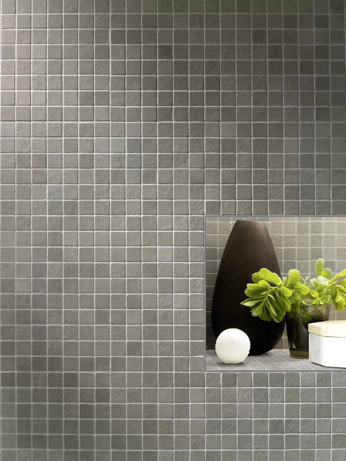 Плитка R6MK Terracruda Piombo Struttura Verso 3D Rett. 40x120