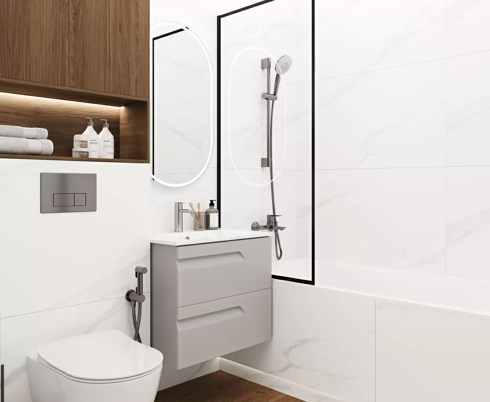 Керамогранит Carrara Excellent Silver Белый Матовый 60х60