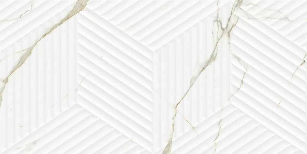 Плитка LE63063B-F53 Bianco Carrara Classico Cubo Rectificado 30х60