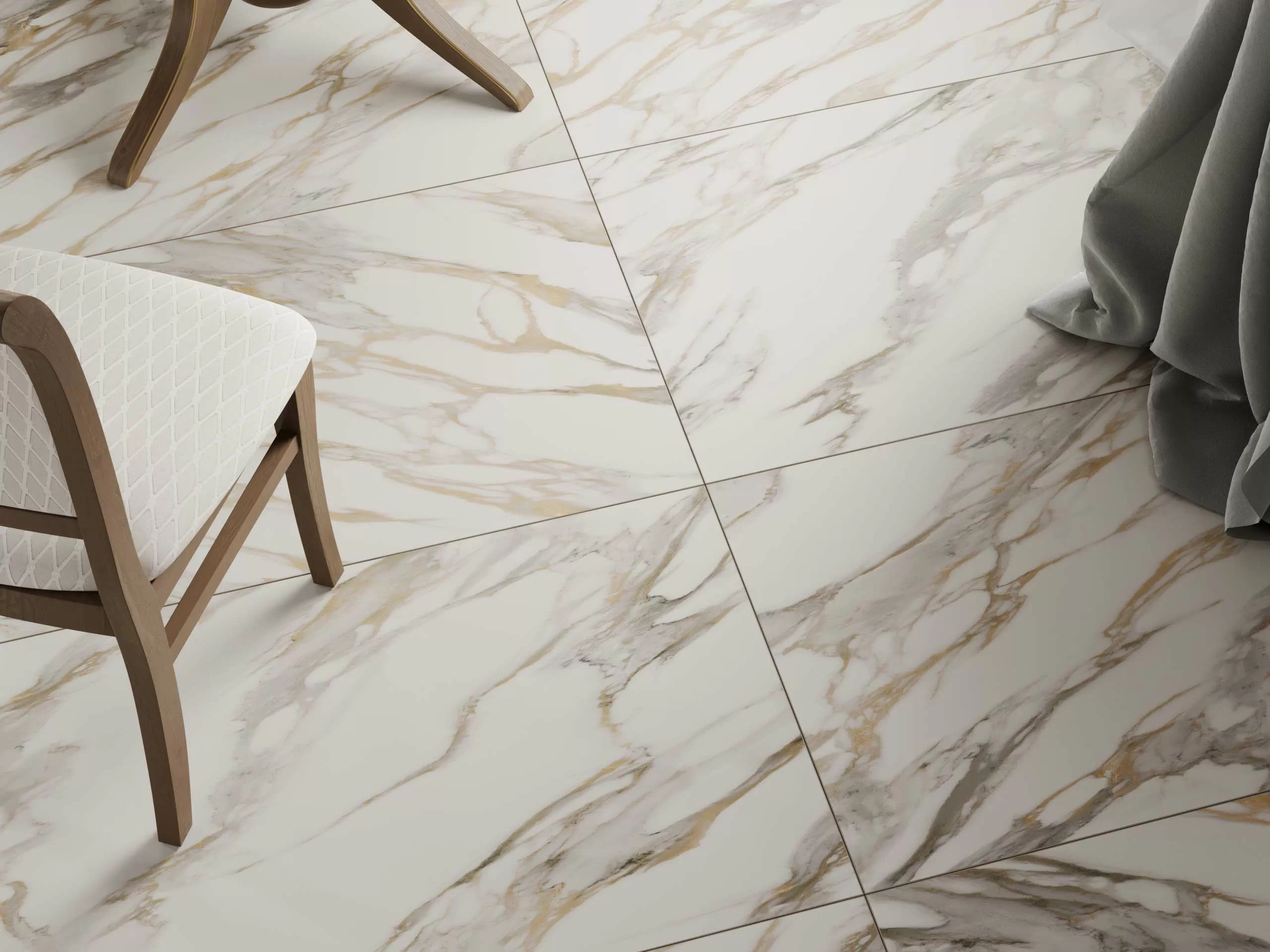 Керамогранит Плинтус RM01 Miramare White неполированный 7x60