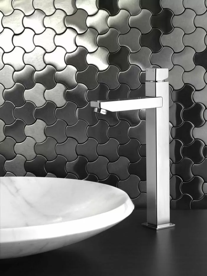 Мозаика S027 Stamping Aluminum Silver 30,3x30,3x0,6