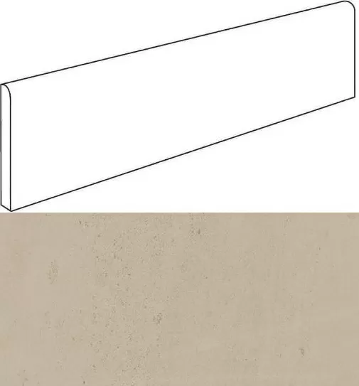 Керамогранит 610130002163 Wise Sand Battiscopa 7.2x60