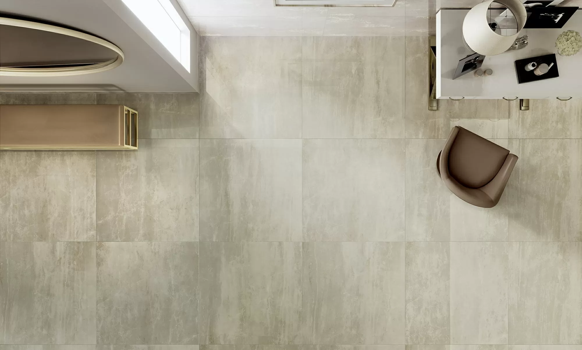 Керамогранит 1069629 Fossil Lines Gold Crema 30x120