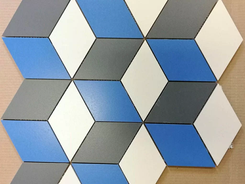 Керамогранит Фон Гексагон-ромб (Ф-01/02/19) 19.6x22.6