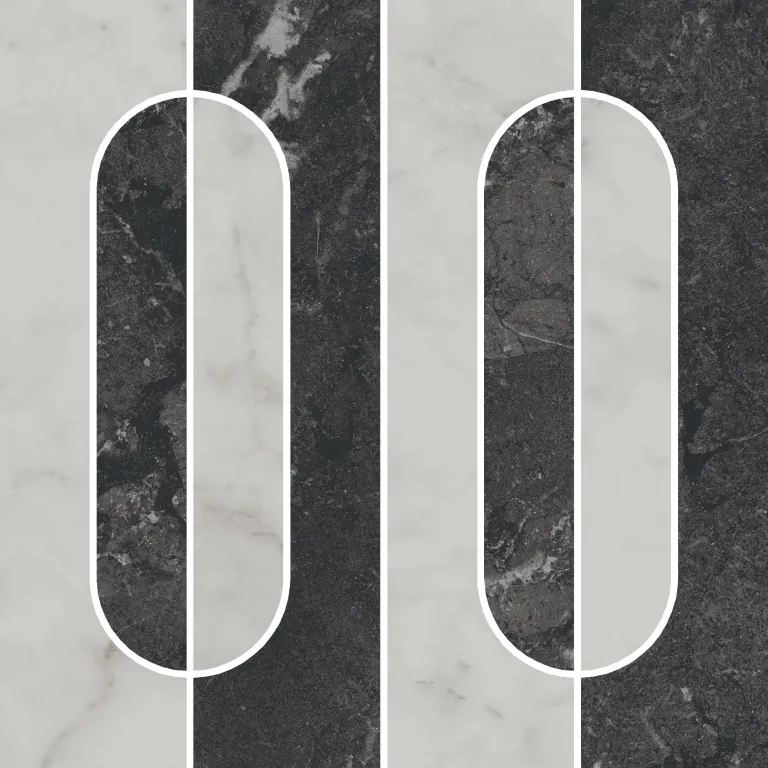 Керамогранит KMD2HID013GR Декор Тубкаль наборный матовый обрезной 30x30x0,9