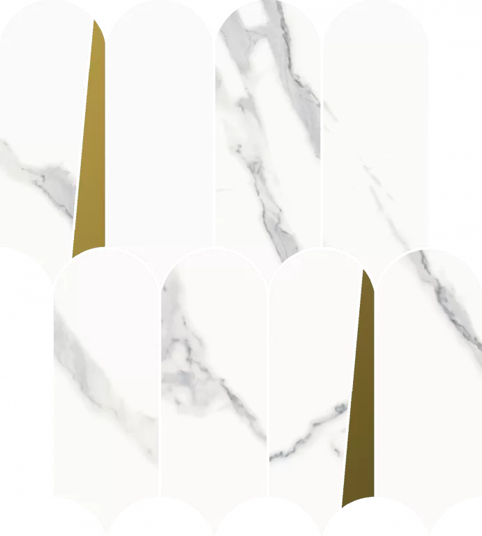 Мозаика 620110000229 Stellaris Statuario White Mosaico Elegant Lux 32.5x36.1