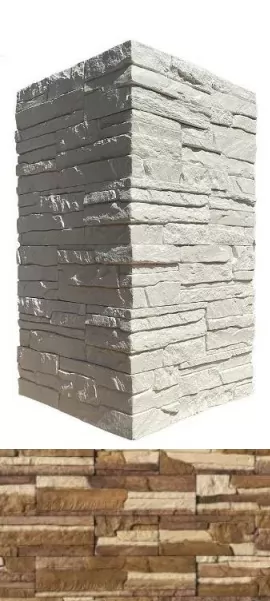 Искусственный камень 291-25 Хайлэнд угол 9,5х17,2x9,5x0,7–1,7