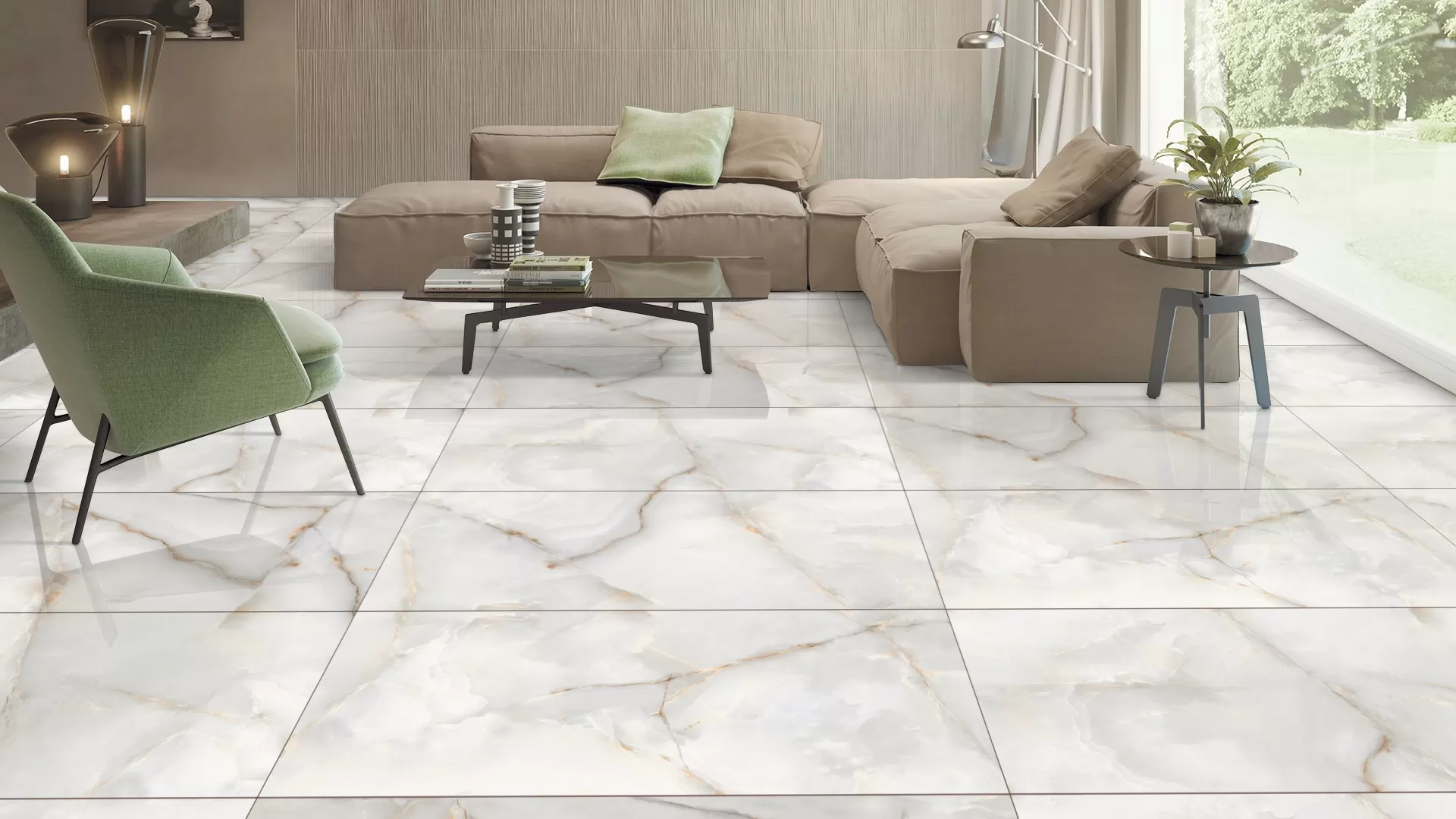 Керамогранит ALABASTER CREMA GLOSSY 60x120