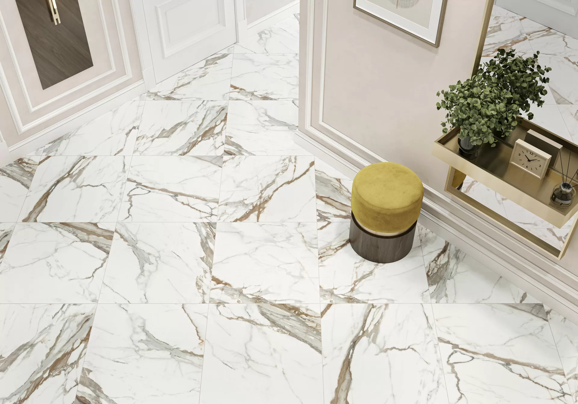 Керамогранит D60209M Calacatta Premium карвинг 600x600x9.5