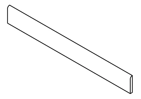 Керамогранит 610130008137 Forte dei Marmi Rock Siberian Ivory Battiscopa 7,2x80