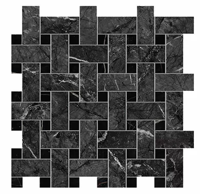 Мозаика AOVK Marvel Grigio Intenso Basket Weave Matt 30,5x30,5