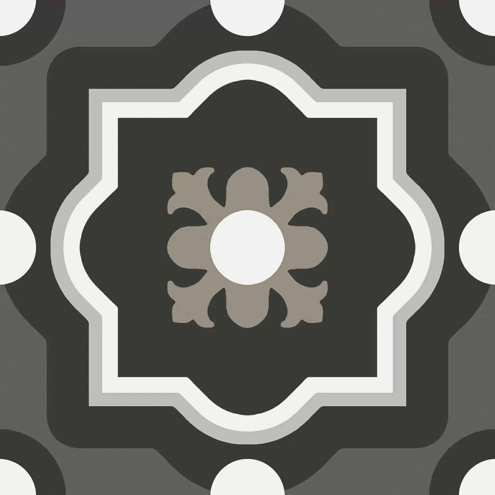 Керамогранит PBW04 patchwork black&white 04 20x20