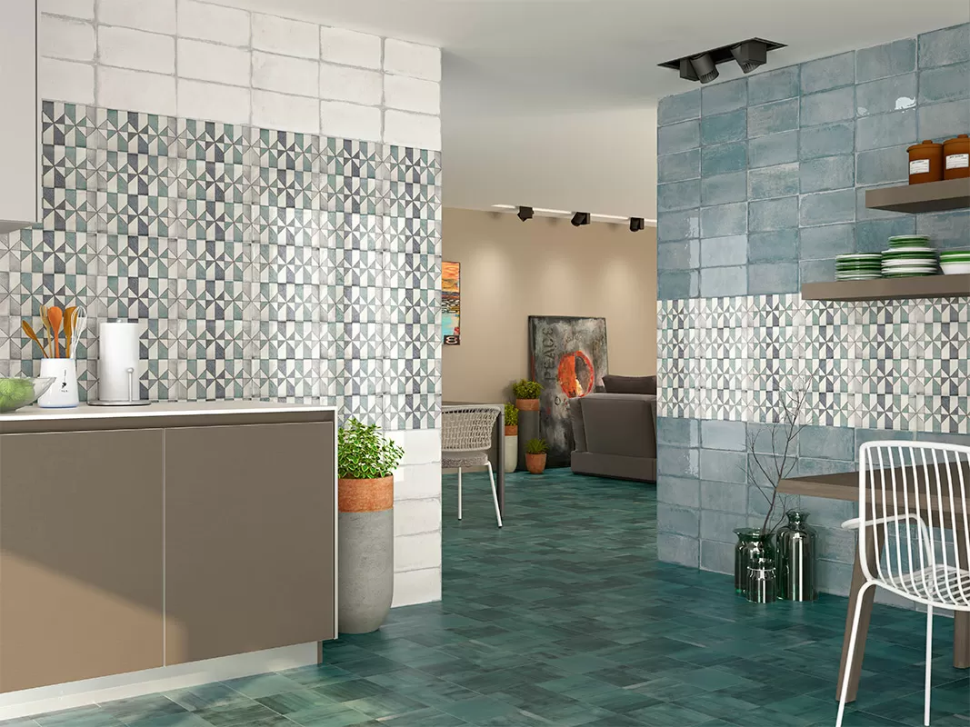 Плитка PT02551 Esenzia Fabola Green Mix 15x30