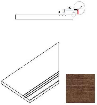 Керамогранит 620090000242 PEPPER BORDO GRIP DX 30x60