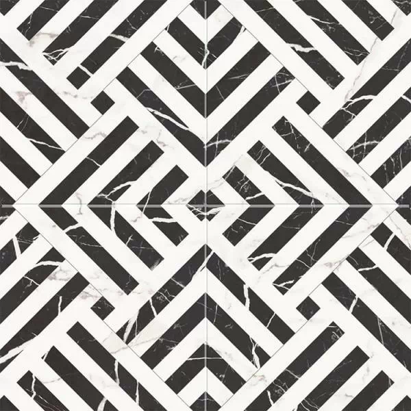 Керамогранит Apollon Charcoal Black Pre-cut 45x45
