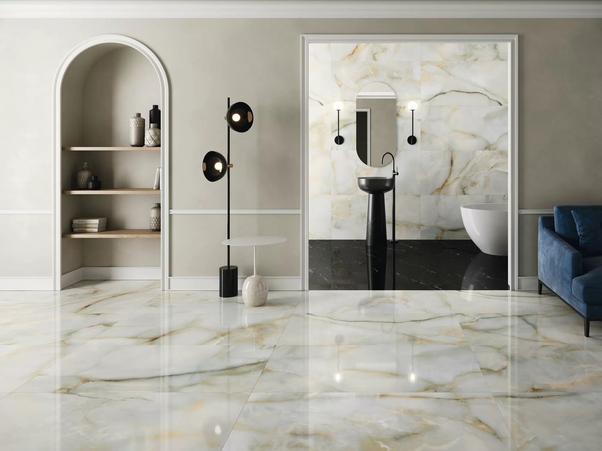 Керамогранит A037990 Onice Honey Pol Rect 60х120
