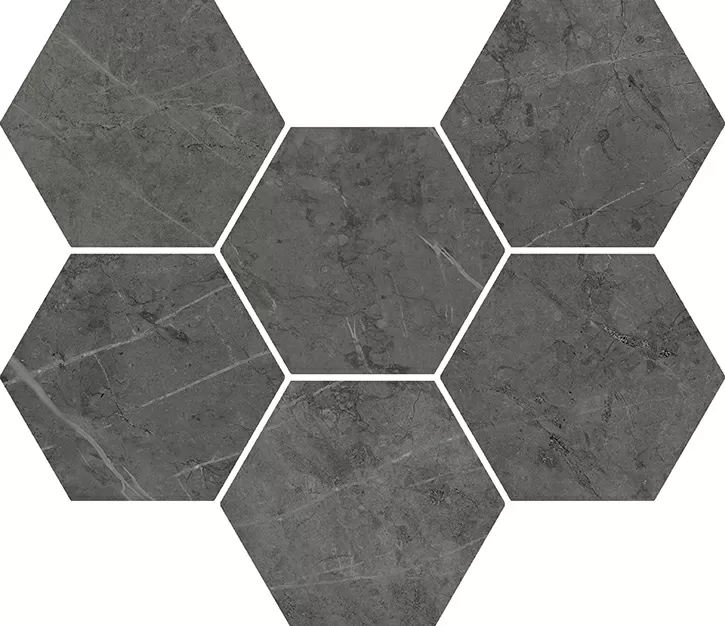 Керамогранит 620110000050 Charme Evo Antracite Mosaico Hexagon 25x29