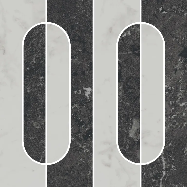 Керамогранит KMD2HID013GR Декор Тубкаль наборный матовый обрезной 30x30x0,9