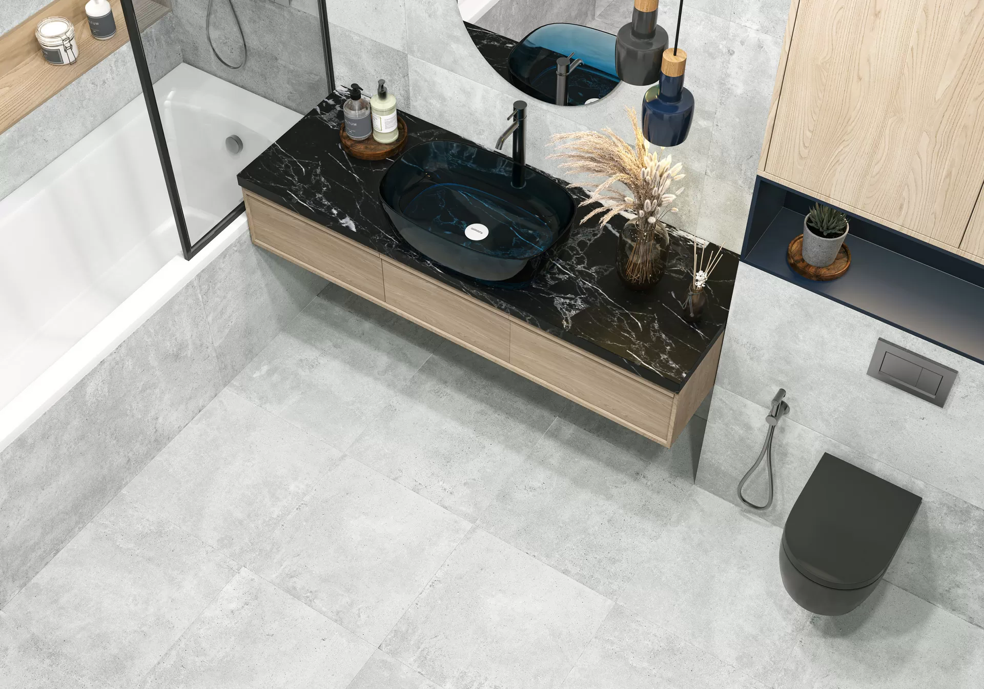 Керамогранит D120212M Walter Gray карвинг 600x1200x9.5