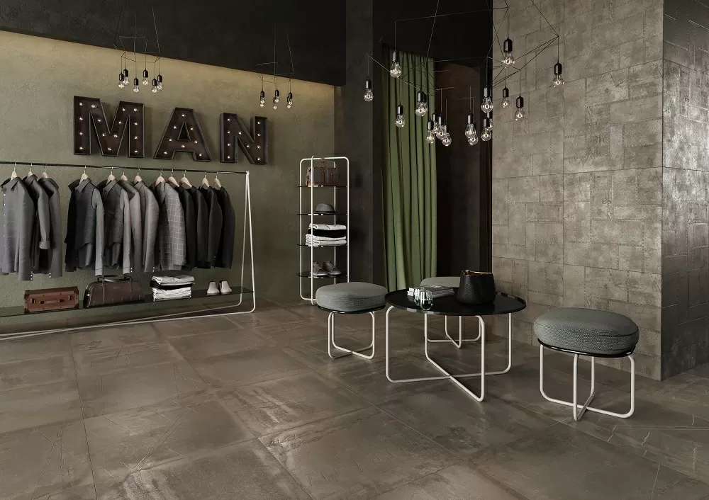 Керамогранит NR0343 Ferrum Деко коричневый 600х600х10