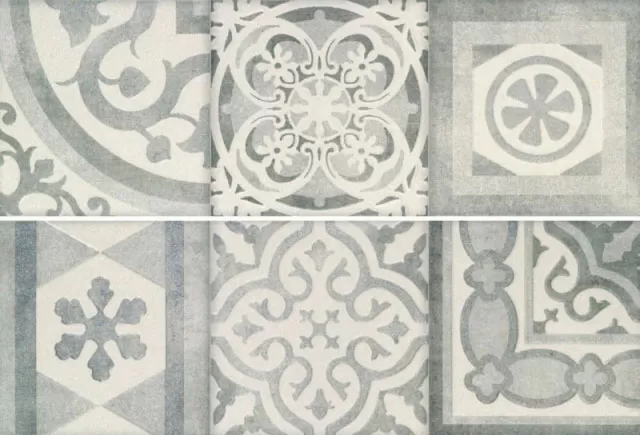 Плитка Ros. 9512 COMPOSICION RETRO II GRIS 30x90