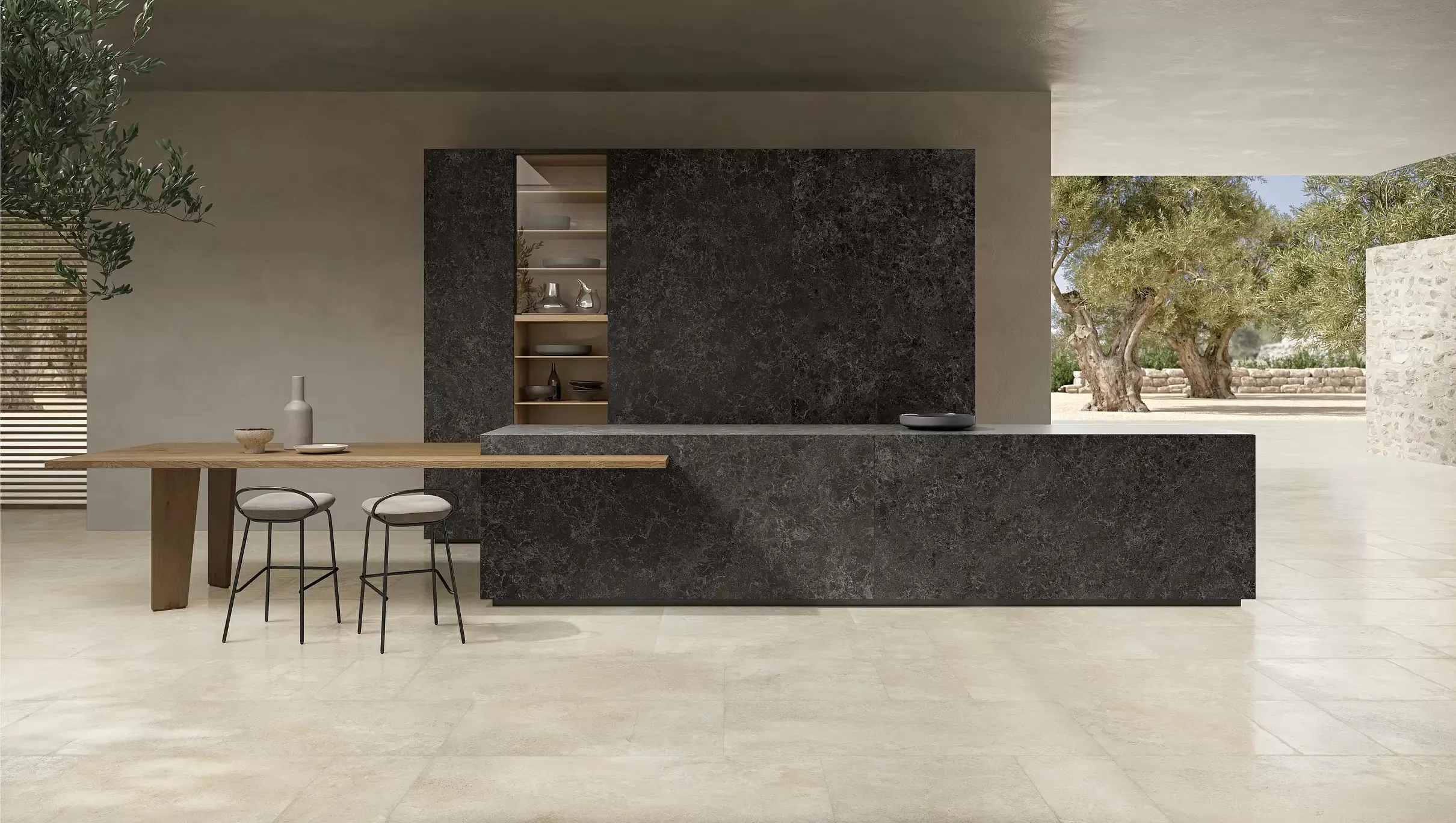 Керамогранит 05509 Limestone French Beige Nat Ret 60x120