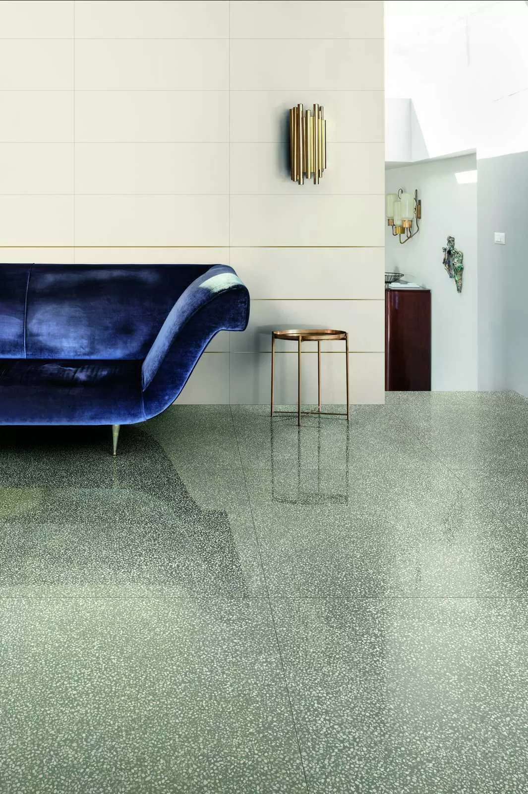 Плитка M1AG Eclettica Anthracite Struttura Wave 3D Rett 40x120