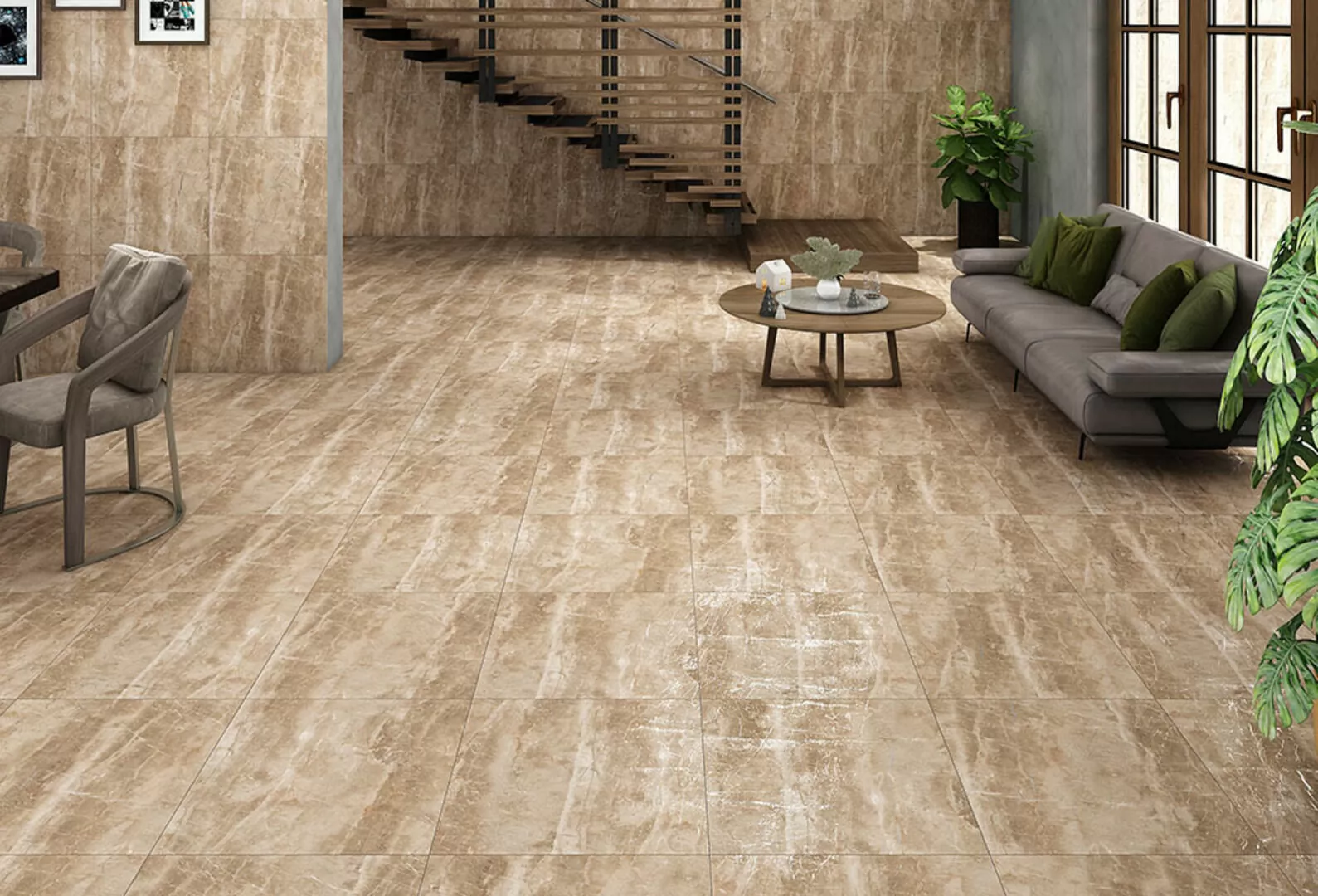 Керамогранит Rock Crema Carving 60x60