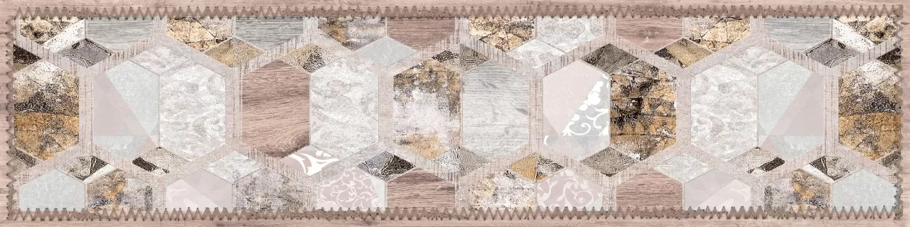 Керамогранит 781264 Гексавуд Деко 20х80