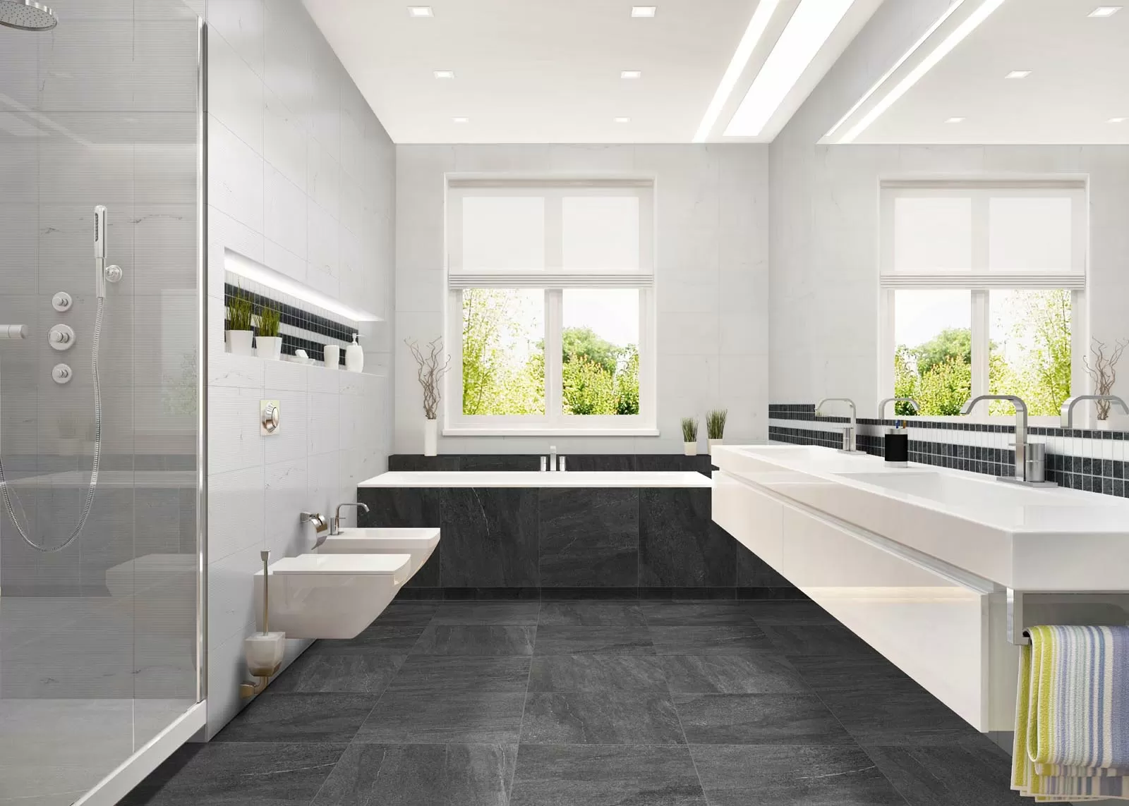 Плитка WAKV5233 Vein white matt 30x90