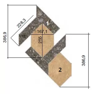 Керамогранит 772840 Match Up Decoro Lock Coffee Mix-Cinnamon Comfort 38.69x38.69