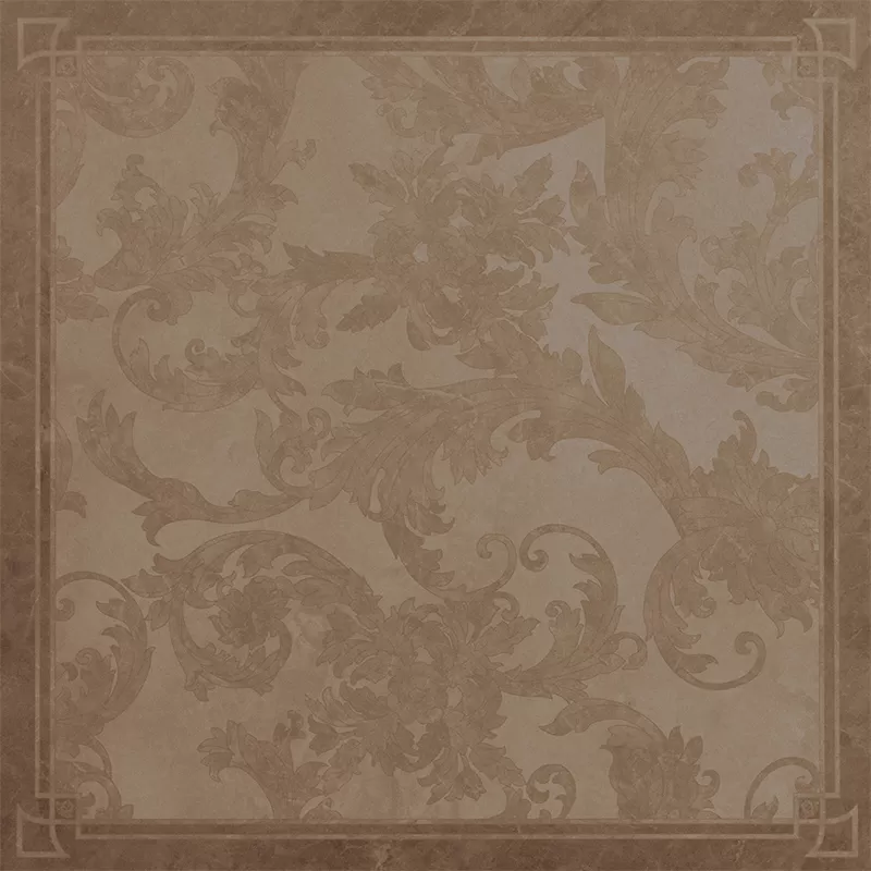 Керамогранит 240077 MARBLE DEC CASSETTONE FOGLIA MARRONE ONICE 58,5x58,5