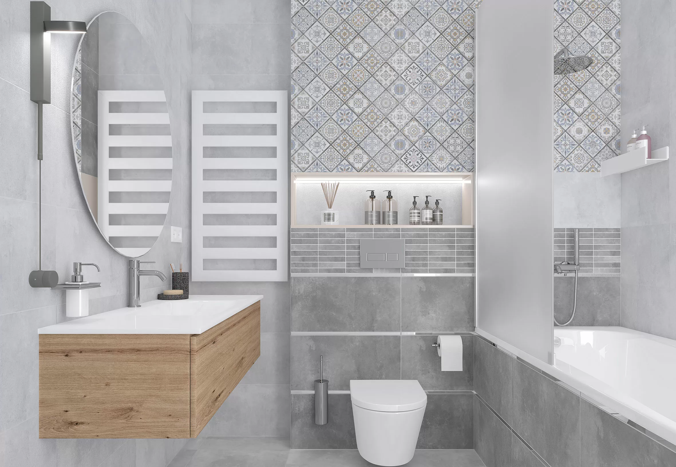 Керамогранит Etnis светло-серый 50х50