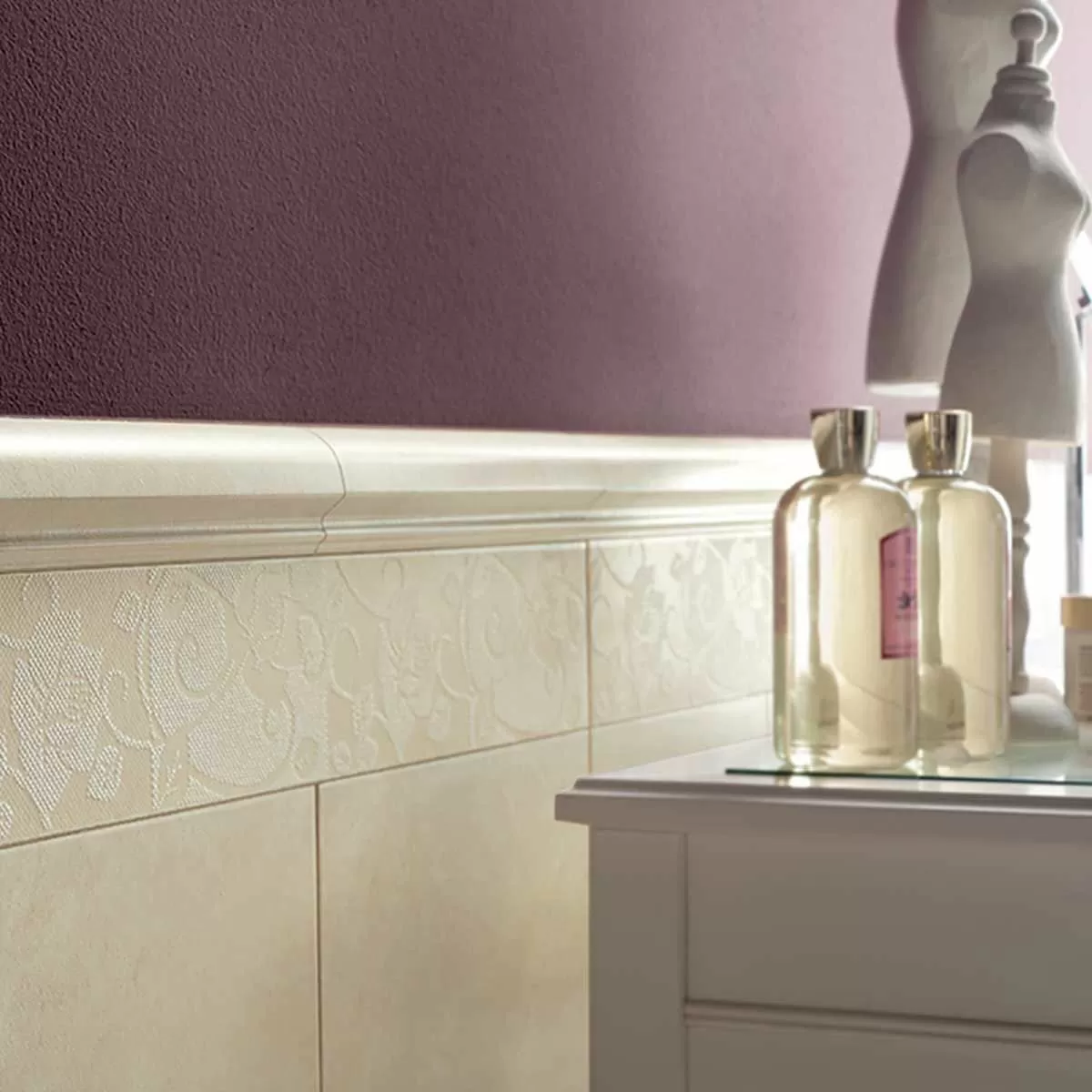 Керамогранит СБ013 LISTELLO ROSE