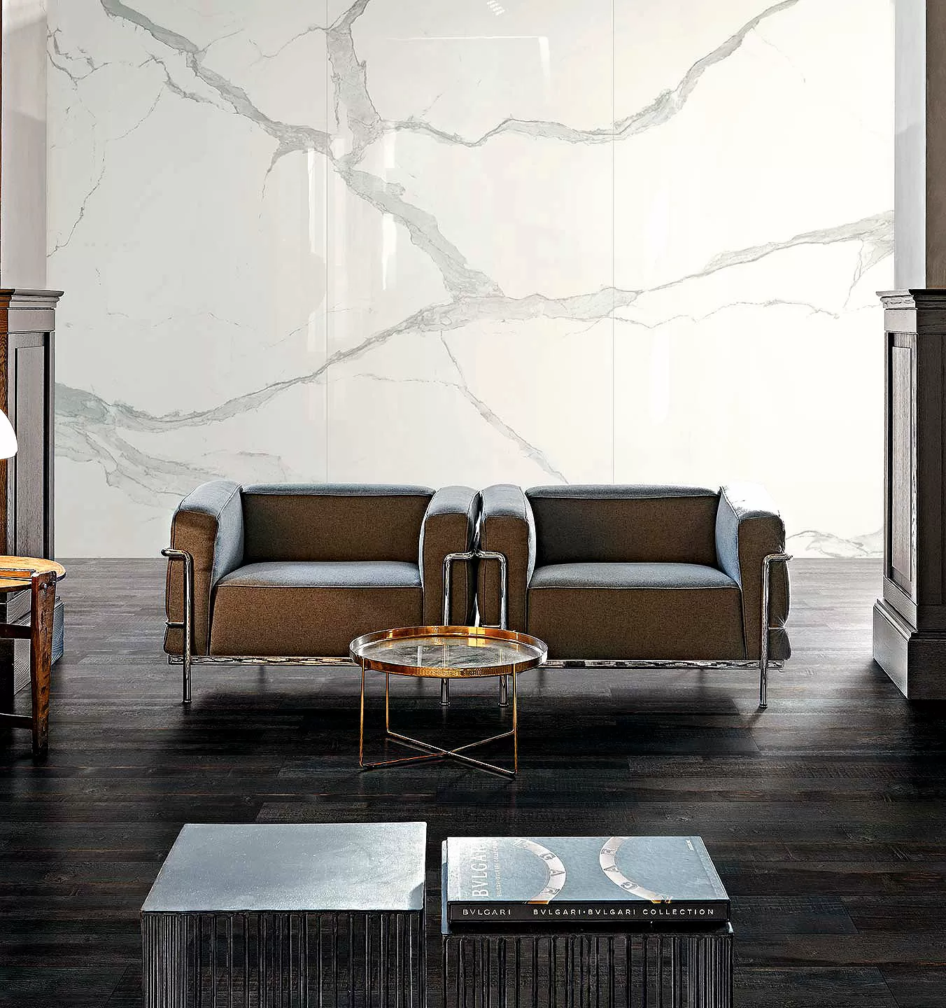 Мозаика 753303 I Classici Calacatta Gold Muretto Sfalsato Matte 7.5x15 6mm 30x30