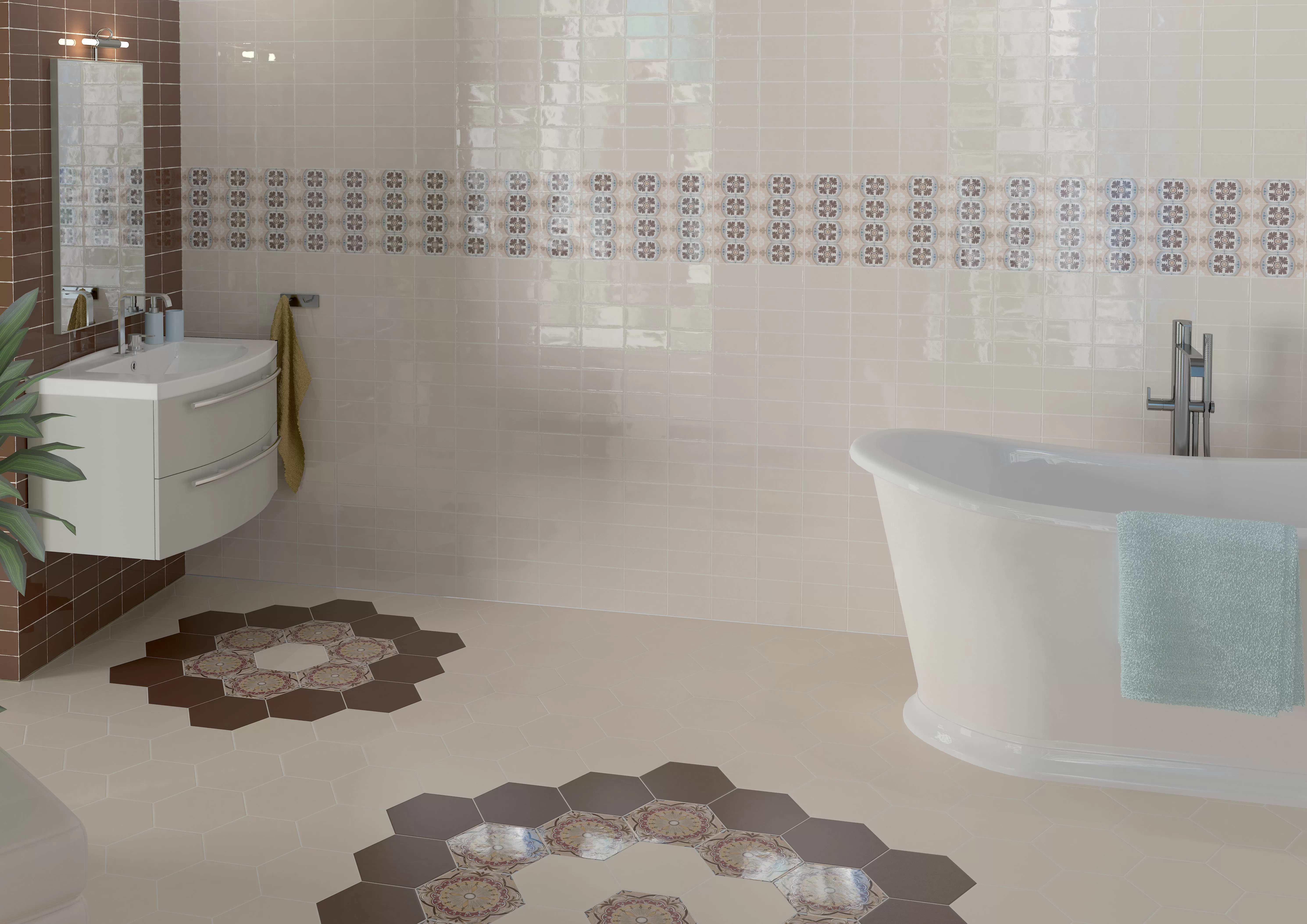 Керамогранит 20339 Hexatile Blanco Mate 17.5*20