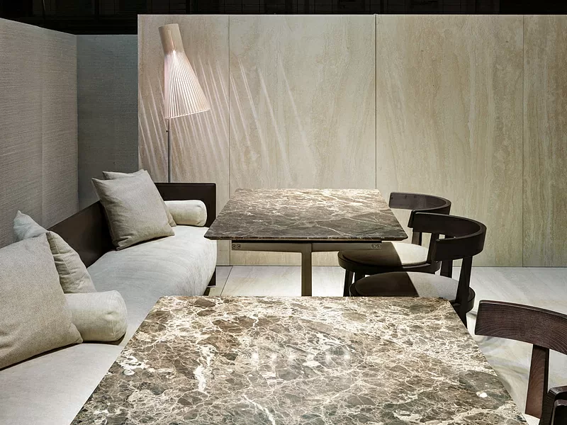 Керамогранит LAMF009795_IT I Naturali Ceppo Di Brecciola Avorio Bocciardato 5.6mm 100x300