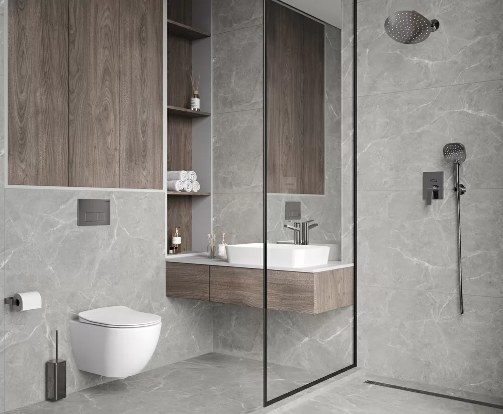 Керамогранит Stone Cool Grey Серый Полированный 60х120
