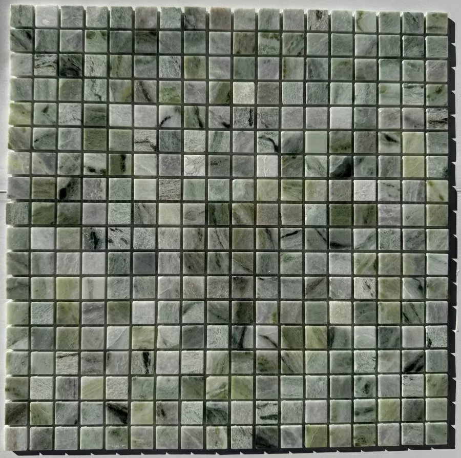 Мозаика PIX312 Jet Green полированная 15x15 305х305х4