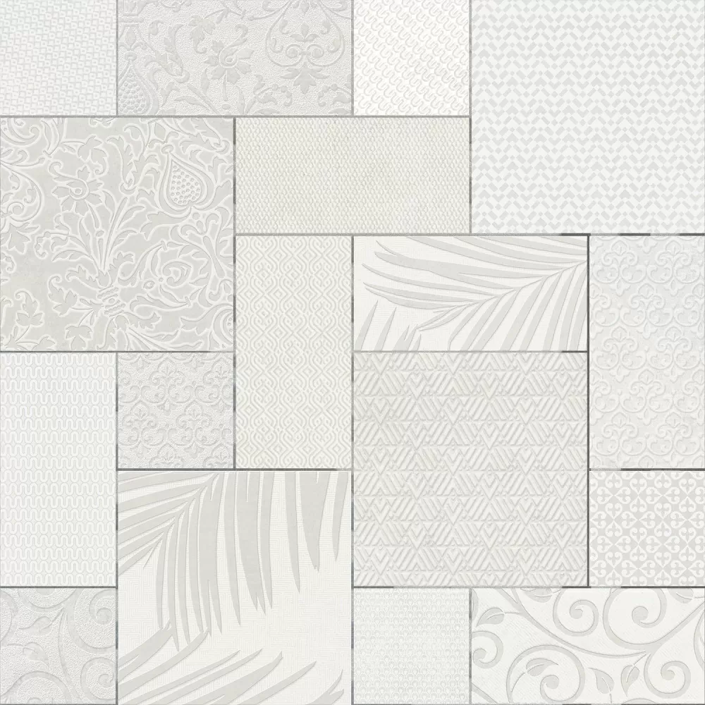 Плитка HGD/A572/17x/11037R Тассо белый матовый обрезной 60x60x0,9