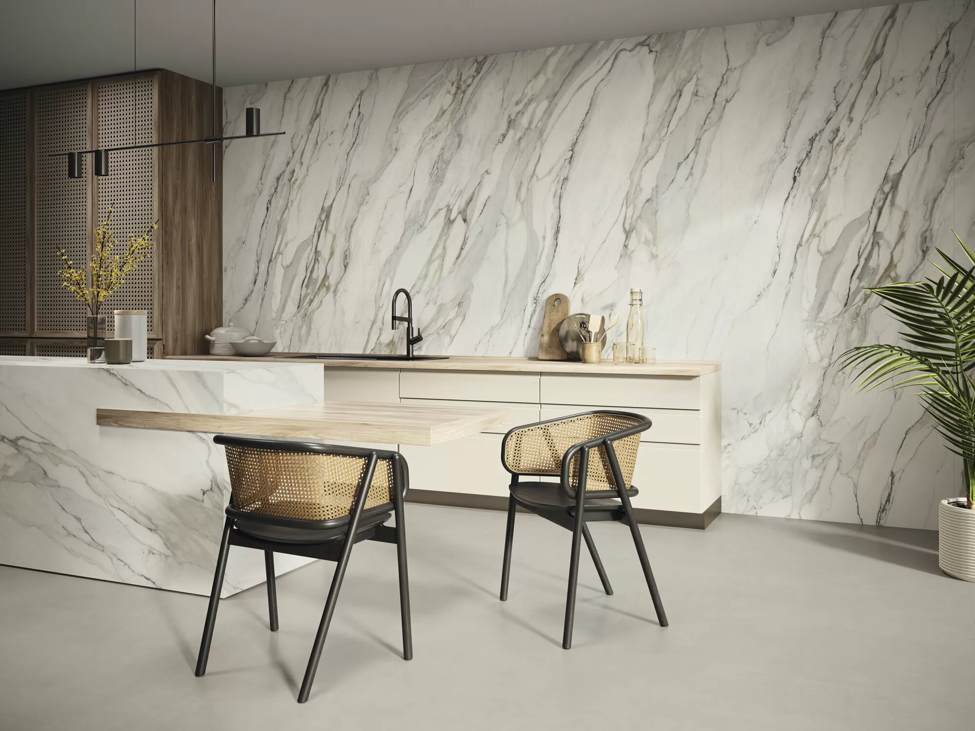 Керамогранит A041145 Arabescato Clover Green Matt Rect 60x120