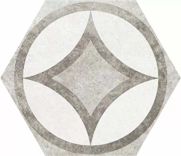Керамогранит 22099 Hexatile Cement Garden Grey 17,5x20 (17 видов паттерна)