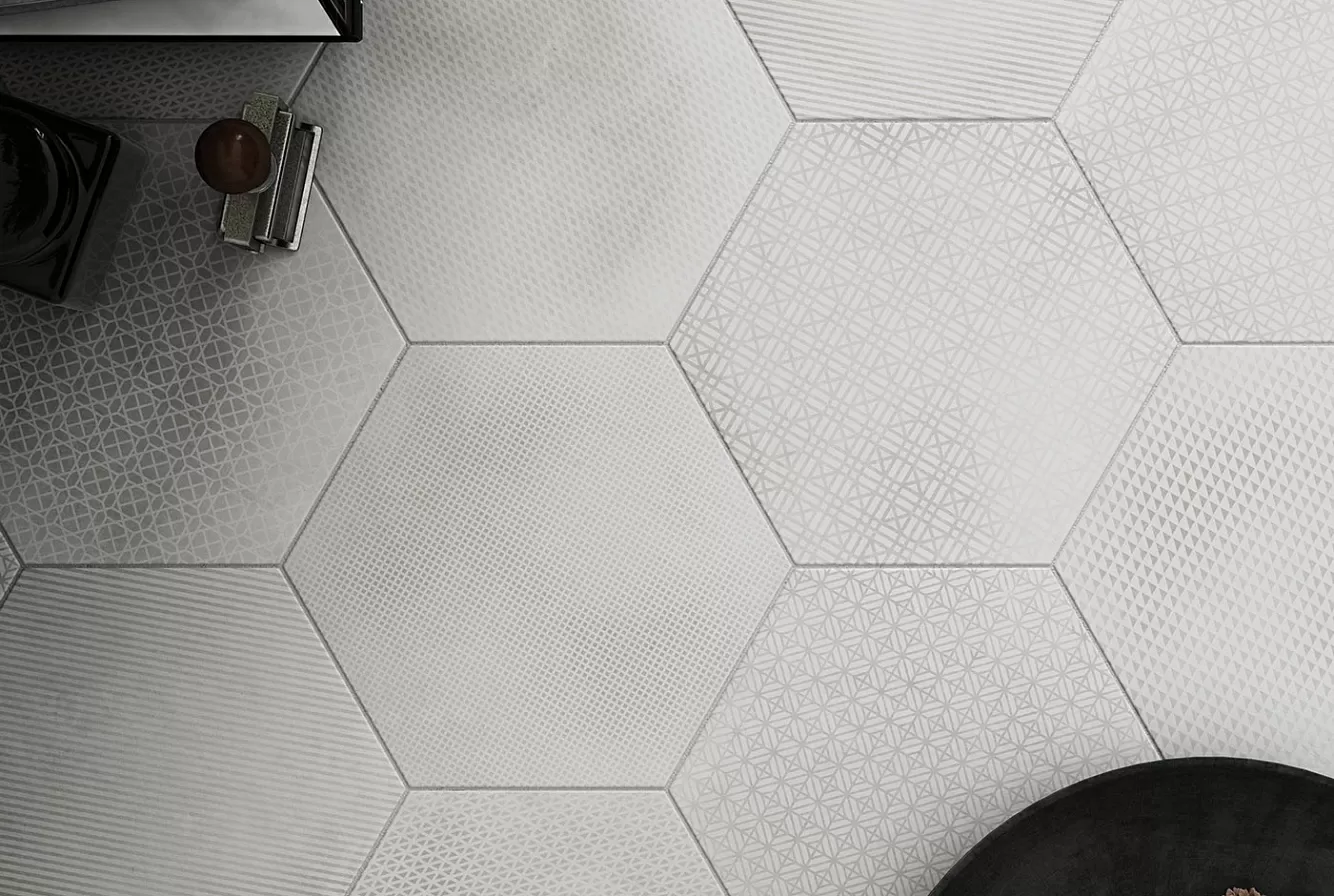 Керамогранит 23602 Urban Hexagon Melange Nut 29,2X25,4